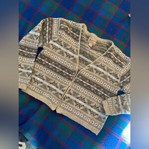 Vintage Wool V-Neck Cardigan by Woolrich.